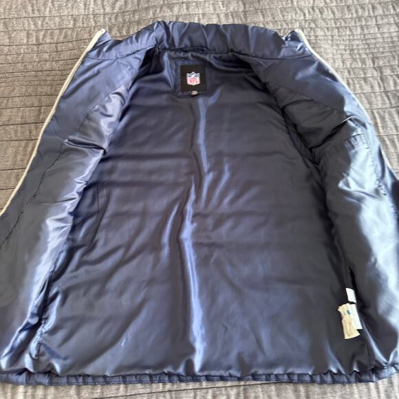 NWOT NFL Apparel Dallas Cowboys Logo Full Zip Lightweight Puffer Vest Mens Small - Picture 4 of 10